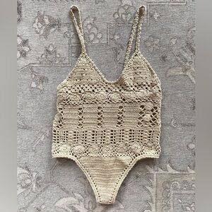 She Made Me Crochet One-Piece Bathing Suit